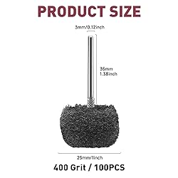 100 PCS Abrasive Buffing Wheels,1 Inch Buffing