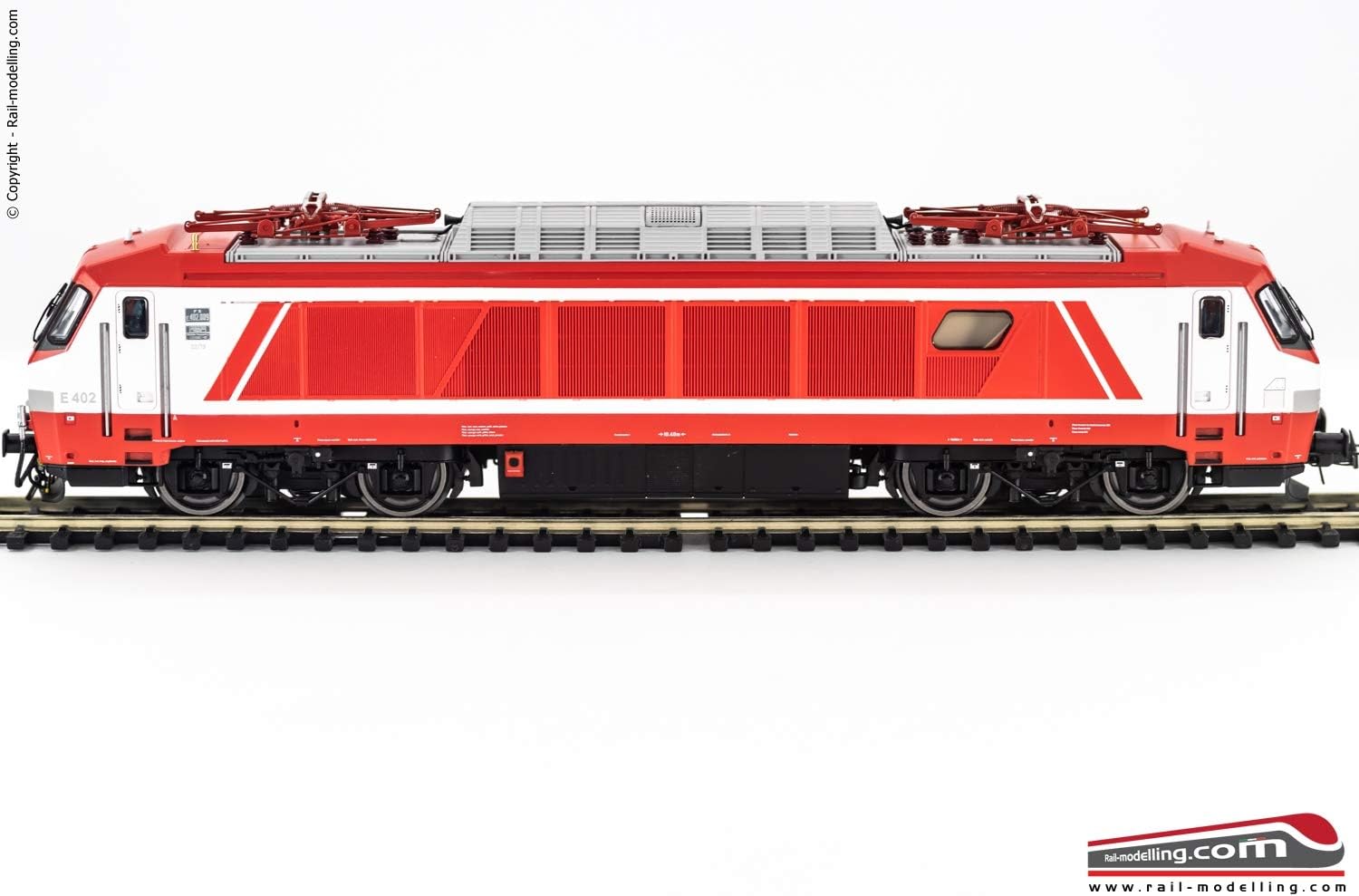 RIVAROSSI HR2765 FS, Electric Locomotive E 402A, Red/White Original Livery, Period V-VI - Image 5