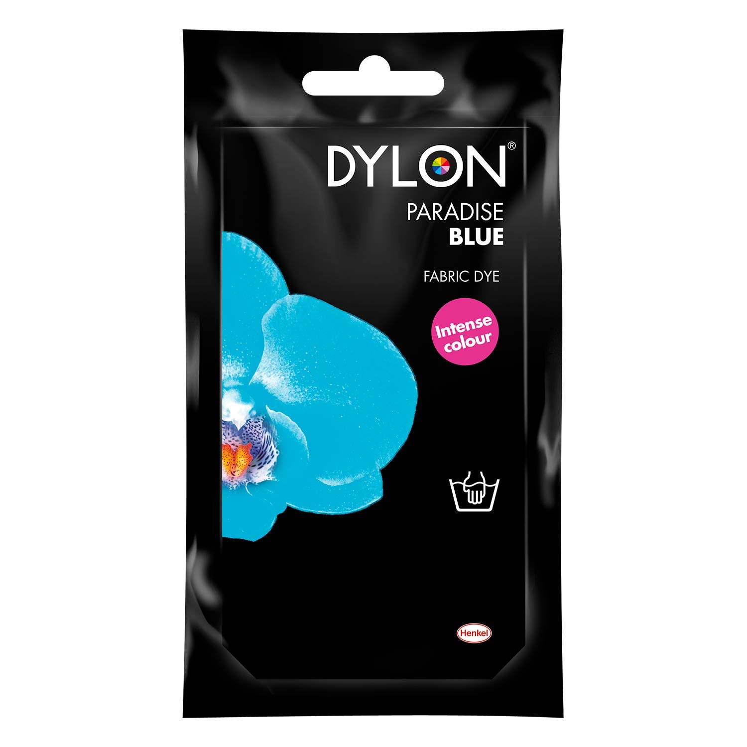 DYLON Hand Dye, Fabric Dye Sachet for Clothes, Soft Furnishings and Projects, 50 g - Paradise Blue