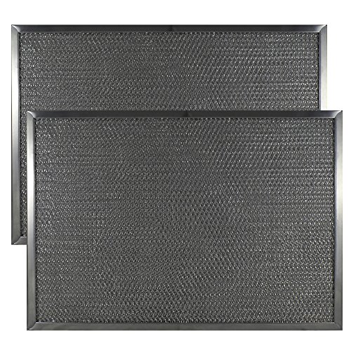 2 PACK Air Filter Factory Compatible Replacement For 9-3/4 X 18-7/8 X 1/2 Range Hood Aluminum Grease Filters AFF208-M