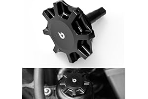 Bevinsee Aluminum Power Steering Reservoir Cap Compatible with BMW E46 E36 E85 E90 E39 E60 E53 E83 E92, N54 N52, 325i 325Ci 325xi 330i 330xi 330Ci 328i 335i, Replacement 32416851332, 32411128333,Black