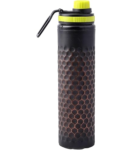 Bouteille Eau Cuivre Pur 900ml – Pour Yoga, Santé – Avec Bouchon – Fabriquée Inde