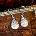 Wishing Tree 925 Sterling Silver Teardrop Filigree Dangle Earrings for Women … (Classical hook)