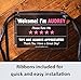 LYFTPersonalized Tips & Ratings Sign, Removable Headrest Display Card Placard Decals (Custom Name Printed), Increase Tips & 5 Star Ratings --- Best Accessory for Rideshare Drivers (2 Pack)