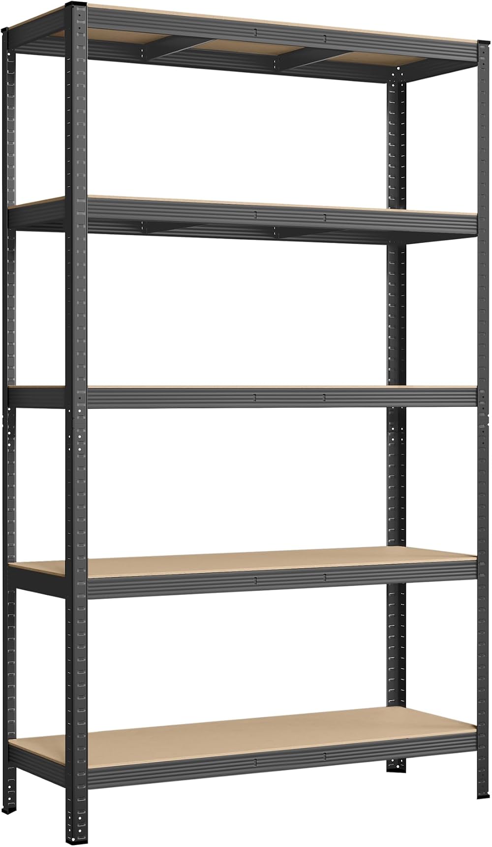 SONGMICS 5-Tier Steel Shelving Unit 60 x 120 x 200 cm Grey GLR060G01