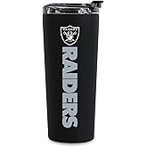 Rico Industries NFL Football 24oz Stainless Steel Tumbler with Lid and Dual Functioning Lid