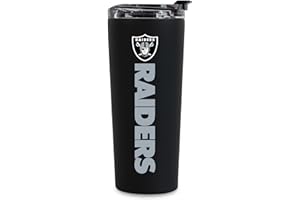 Rico Industries NFL Football 24oz Stainless Steel Tumbler with Lid and Dual Functioning Lid