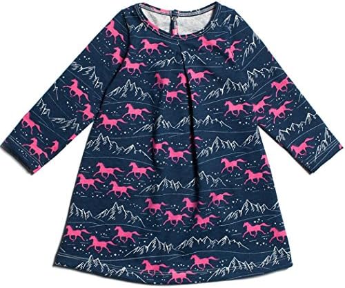 Winter Water Factory Aspen Baby Dress Wild Horses 6 months