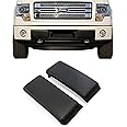 POETRYXIAO Front Bumper Guards Pads Inserts End Caps Cover Compatible with Ford F150 2009-2014,1 Pair,Bumper Traverse Accessories