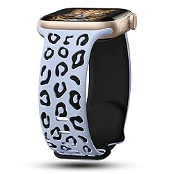 CreateGreat Sport Leopard Engraved Bands Compatible