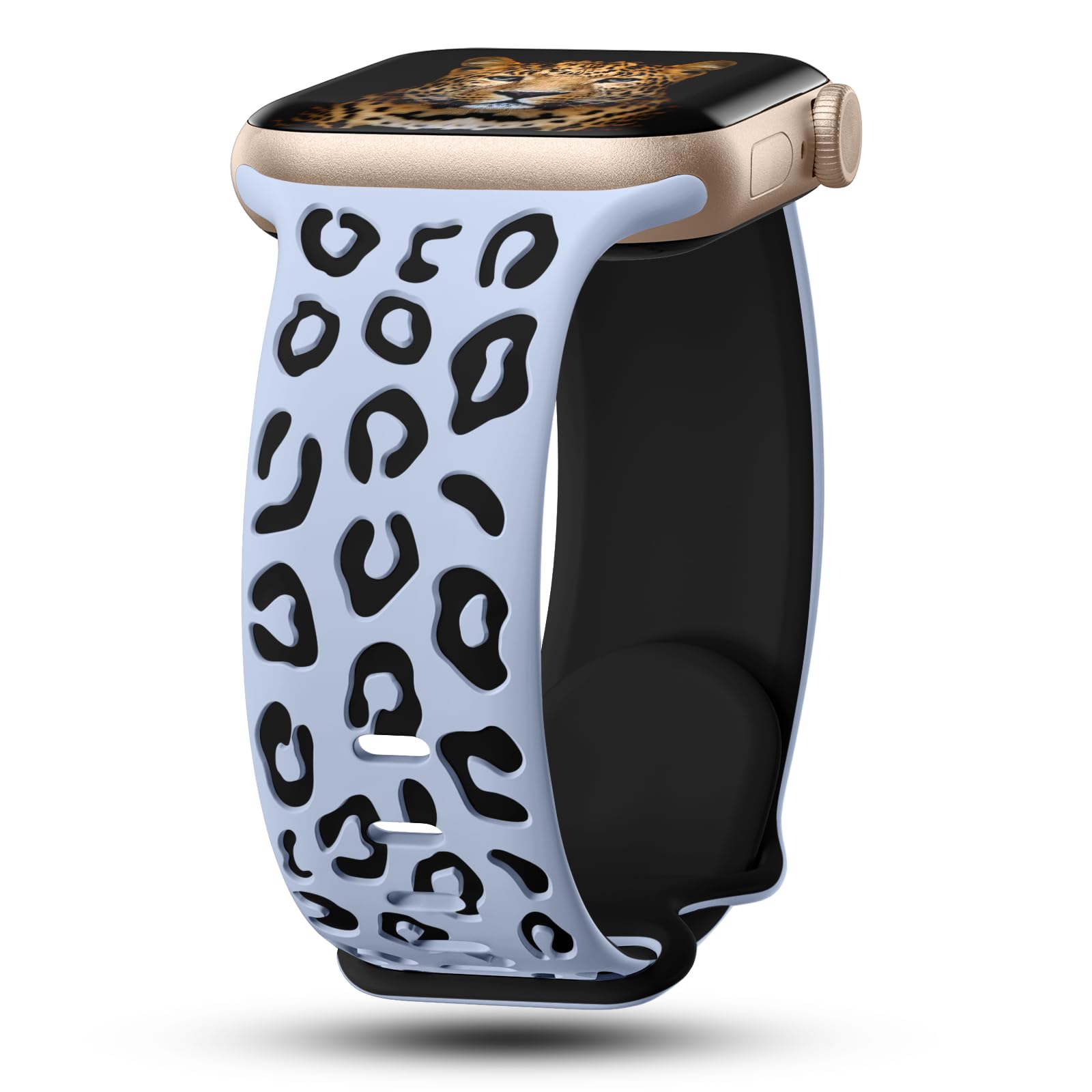 CreateGreat Sport Leopard Engraved Bands Compatible