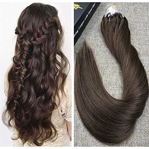 Ugeat 16inch 50s 1g/s micro loop human hair extensions …