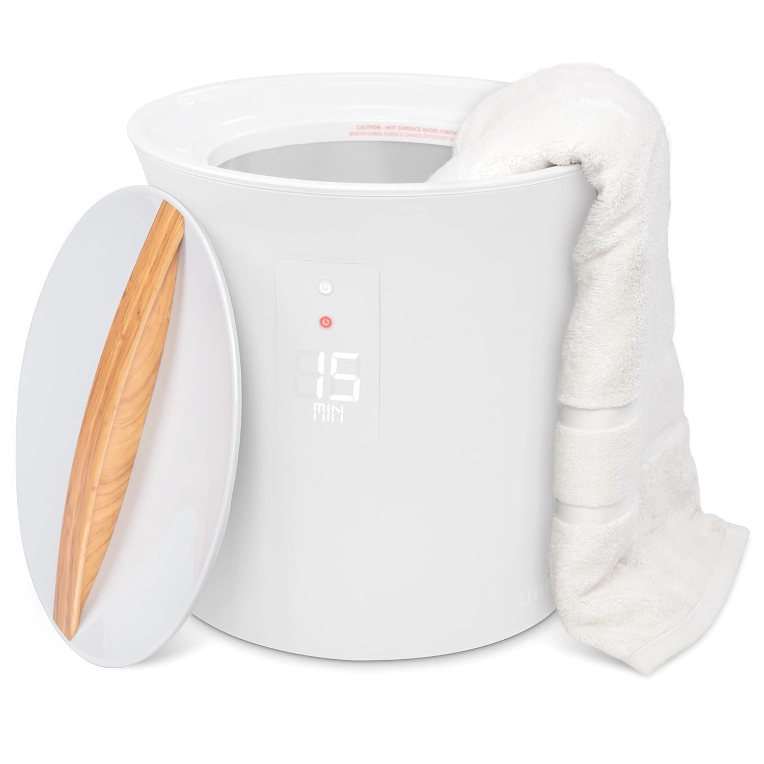 Live Fine Towel Warmer | Bucket Style Luxury Heater with LED Display, Adjustable Timer, Auto Shut-Off | Fits 40” x 70” Bath Sheet Towel: Beauty