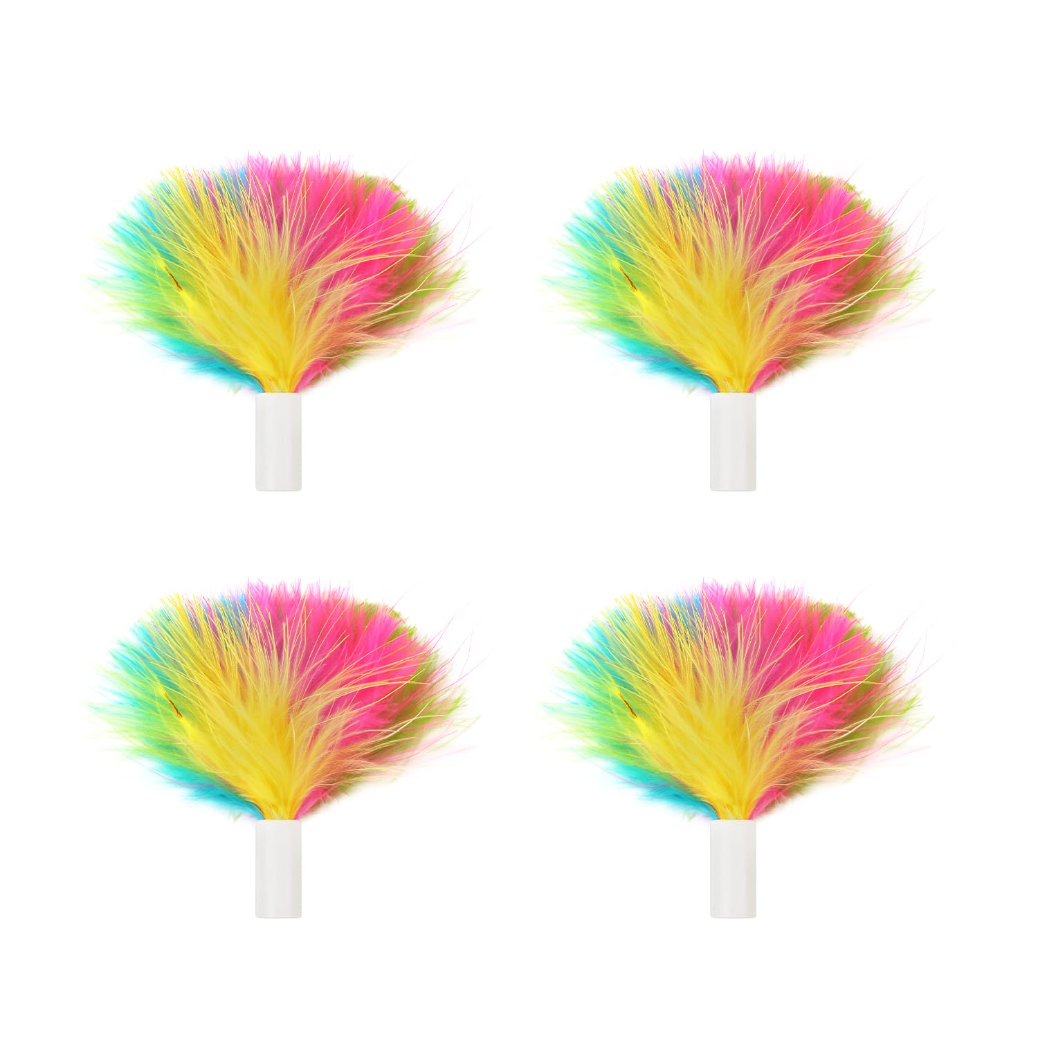 Tyasoleil 4 Pcs Replacement Teaser for Interactive Cat Toy, Cat Toys Accessories, Replacement Feather