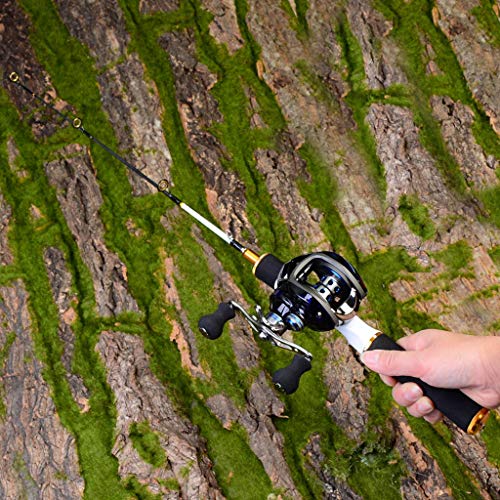 Carbon Fiber Fishing Rod Spinning Lure Rod Summer Outdoor Travel Sea Saltwater Pole (White -A) - Thumbnail 6