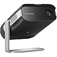 ViewSonic M1X Portable LED Projector with Smart Stand, Harman Kardon Speakers, Built-In Battery, H/V Keystone, 4 Corner Adjustment, Bluetooth, Wi-Fi, USB-C, Powered USB A