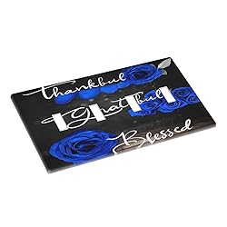 Spshian Light Switch Cover Blue Rose Thankful