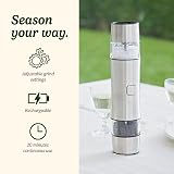 Cuisinart Cordless Salt Pepper Grinder Set Rechargeable, Frosted Pearl view 2