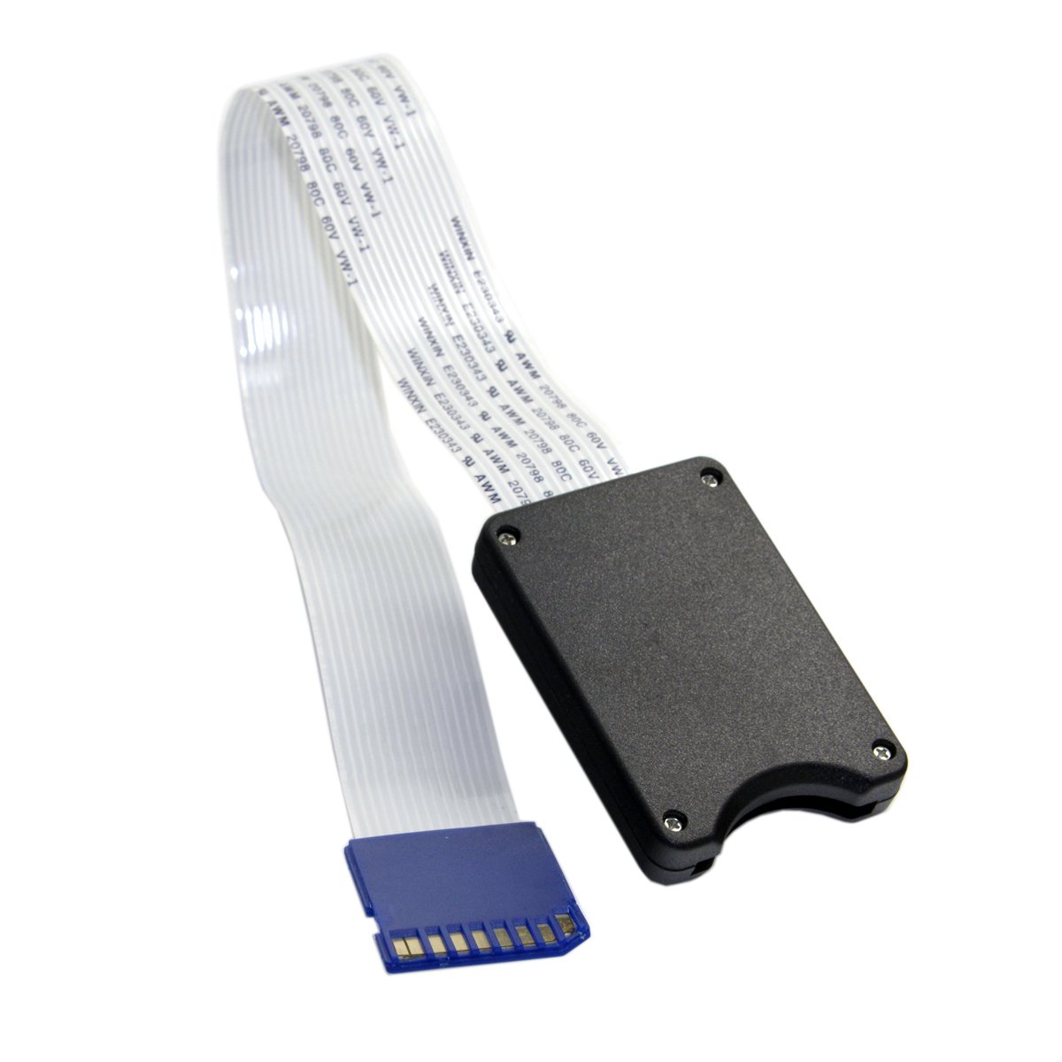 Standard SD SDHC Memory Card Kit Male to SD Female Extension Soft Flat FPC Cable Extender 25cm