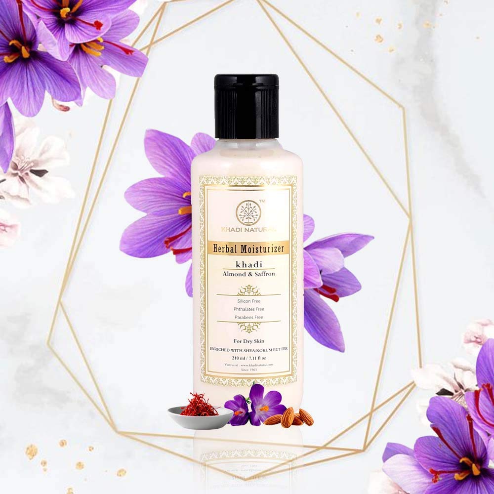khadi almond and saffron moisturizer review