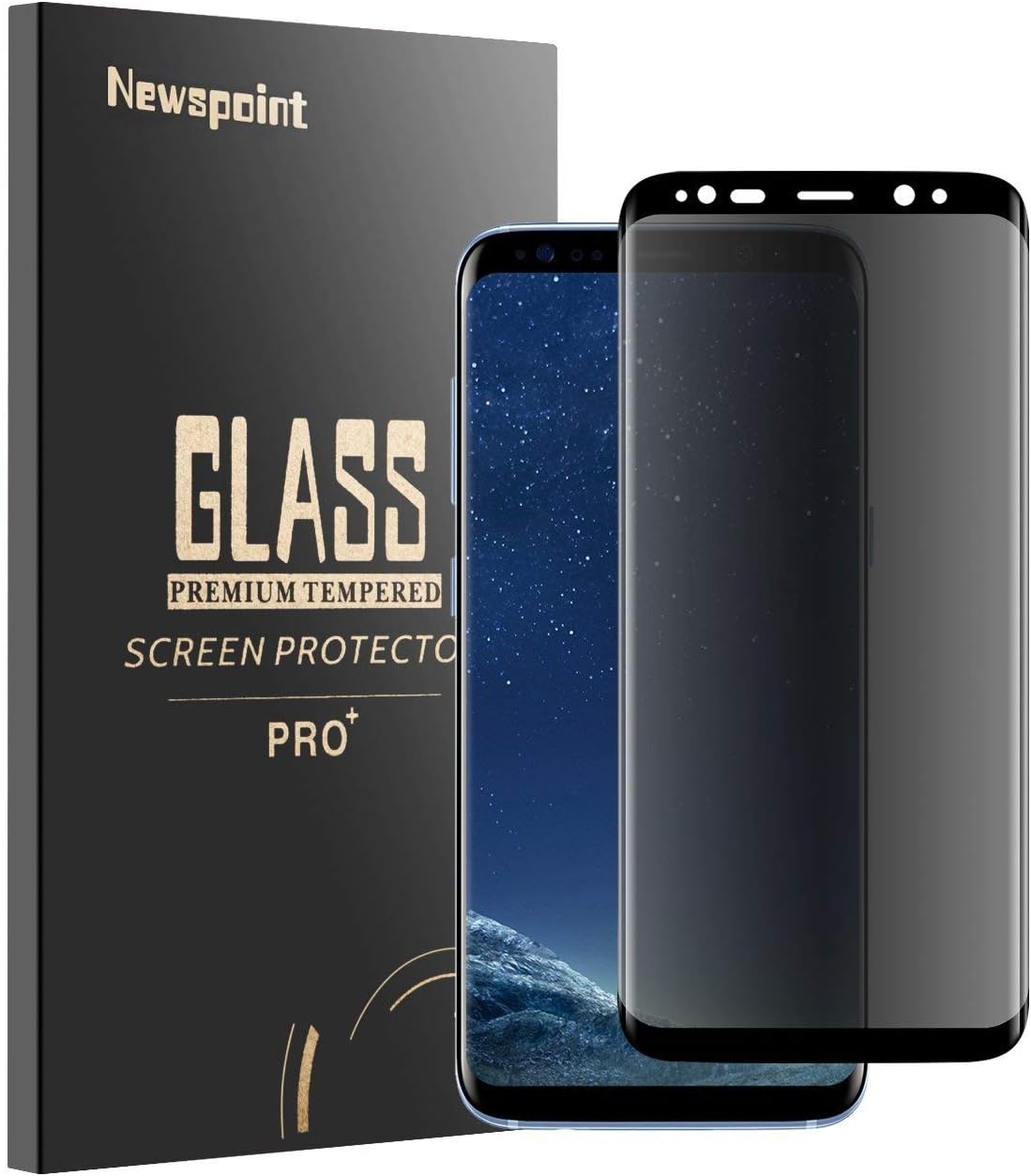Newspoint Samsung Galaxy Note 9 Privacy Anti-Spy Tempered Glass Screen Protector, [9H Hardness][Bubble Free][Anti-Scratch] Tempered Glass Film for Galaxy Note 9 (Black)