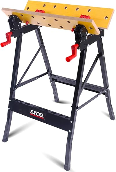Excel Flip Top Workbench & Foldable Vise with Stand Portable Durable