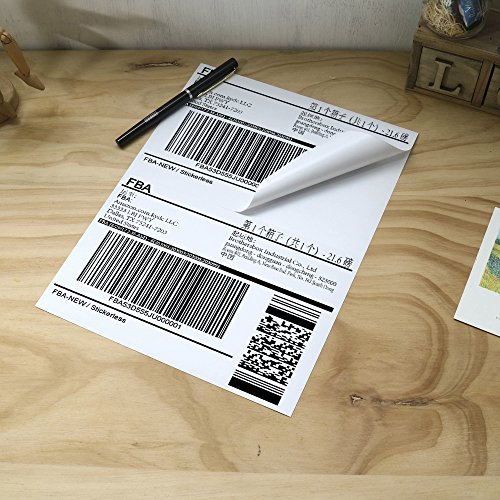 Shipping Label with Self Adhesive, Labels for Laser or Inkjet, Pack of 50, White Shipping Labels, Blank … (50)
