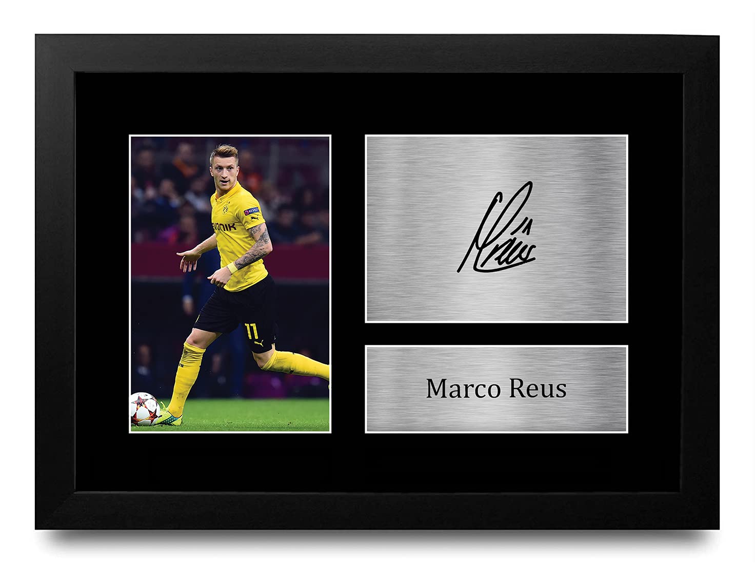 HWC Trading A4 FR Marco Reus Dortmund Gifts Printed Signed Autograph Picture for Fans and Supporters - A4 Framed — image 1