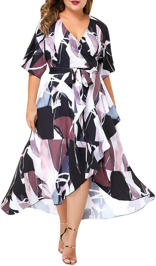 amazon floral wrap dress