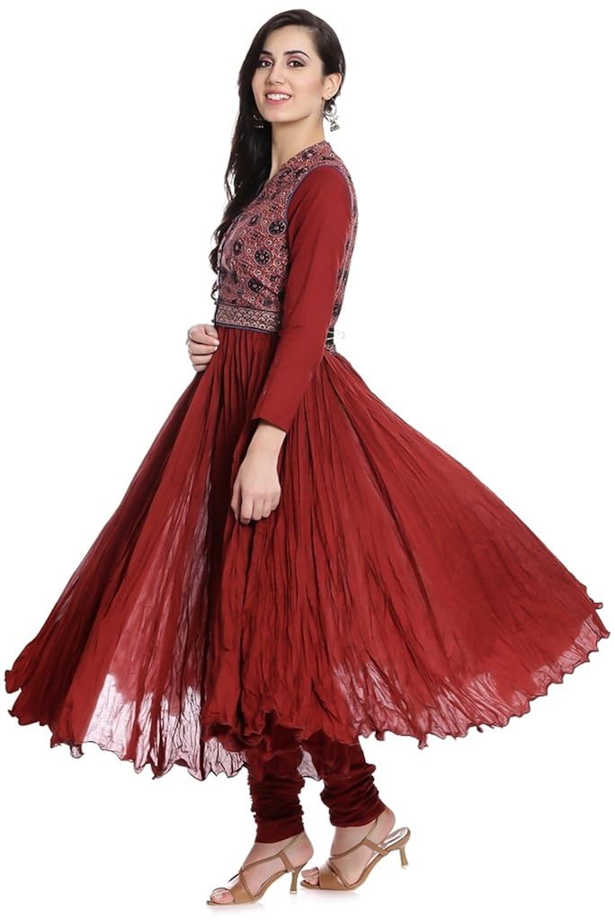 biba women's anarkali salwar suit