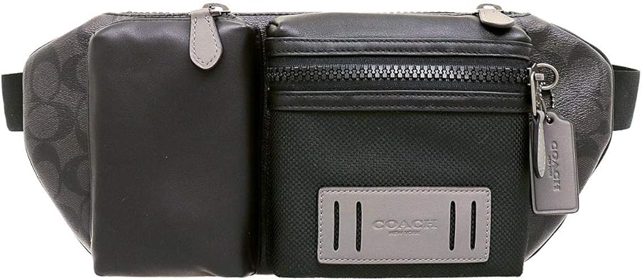 Amazon コーチ Coach バッグ ショルダーバッグ F 5623 ブラックグレーマルチ シグネチャー Pvc レザー ライダー ベルト バッグ メンズ レディース アウトレット品 ブランド 並行輸入品 ショルダーバッグ