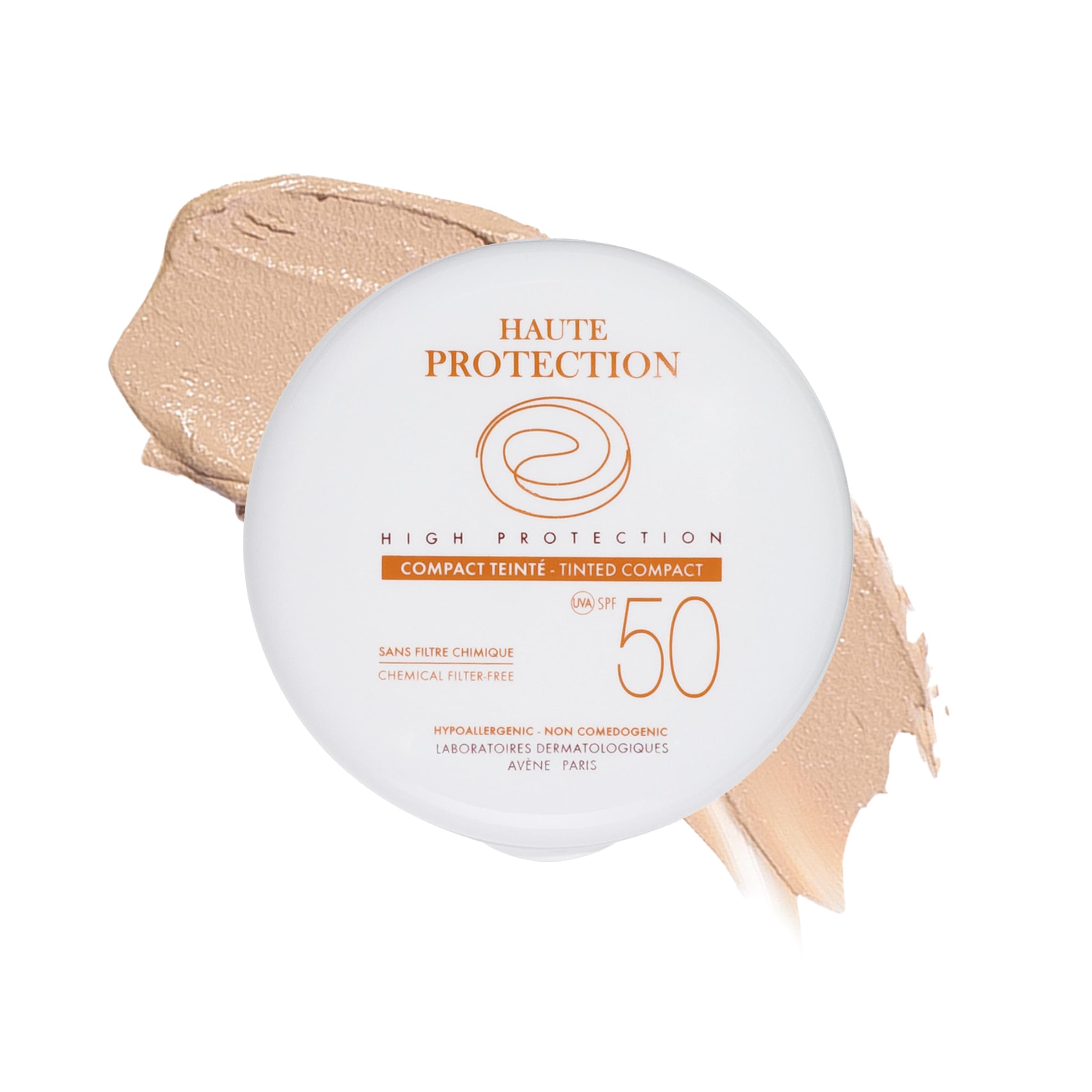 Photo 1 of *May, 2027* Avène High Protection Beige Tinted Compact, Broad Spectrum SPF 50+, UVA/UVB Blue Light Protection, Tinted sunscreen, 100% Mineral, Water Resistant, Non-Greasy, Fragrance-Free 0.35 Oz