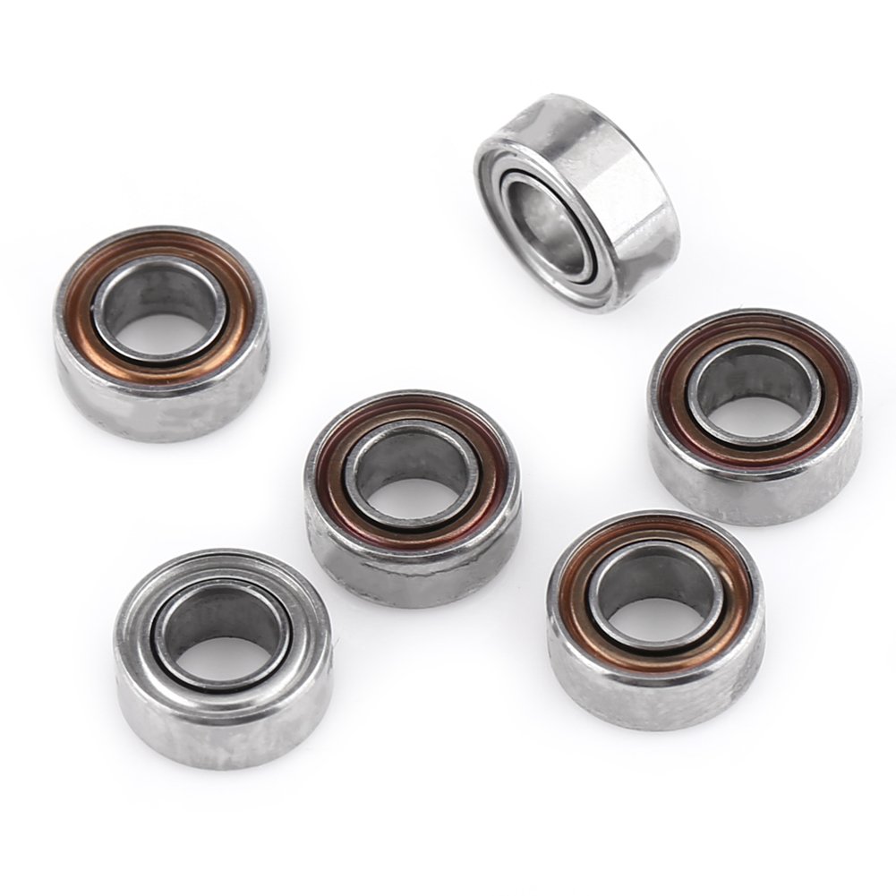 Hilitand 10Pcs MR63ZZ Double-Shielded Ball Bearings Mini Ball Bearings for 3D Printer Model Making 3x6x2.5mm