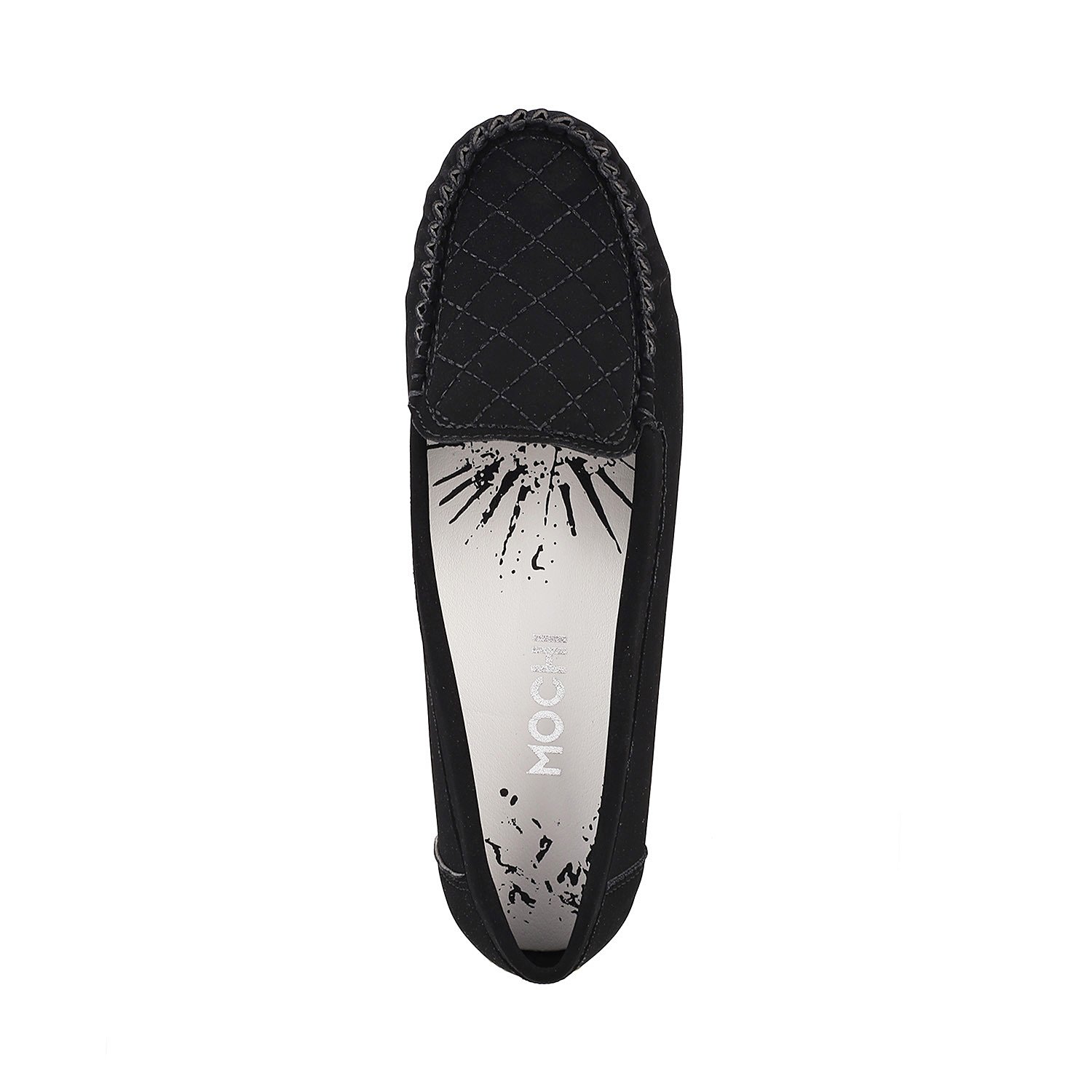 mochi women black synthetic loafers ( 31-8046 ) 31-8046-11-black