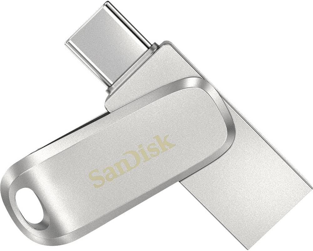 SanDisk Ultra Dual Drive Luxe 256GB USB C and A Flash Drive