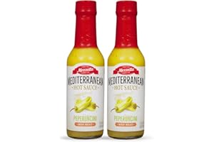 Mezzetta Peperoncini Sauce - Mediterranean Hot Sauce for Chicken, Grilled Veggies, Pizza, Pastas - Medium Heat - Non-GMO & Gluten Free - 5 Oz - Pack of 2
