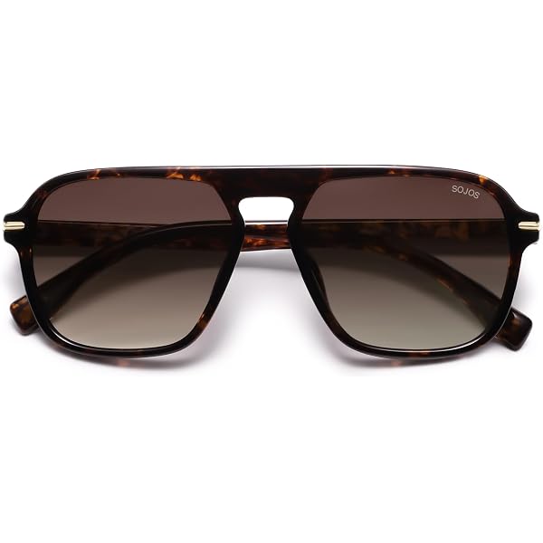 IZIPIZI Occhiali Da Sole Oversize Unisex – Montatura Tartaruga, Lenti Cat. 3, Protezione UV 100%