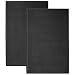 S&T 428001 Heavy-Duty Rubber Bar Mats - 11.9" x 17.8", Black, 2PK