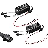 iJDMTOY Pair Dual-Connector CCFL Inverters Compatible With CCFL Cold Cathode Fluorescent Halo Ring Angel Eyes Lighting Kit Re