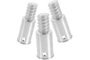 PACKOVE 3pcs Threaded Tip Replacement Kit for Telescopic Pole 19/22/25mm Aluminum Alloy Extension Pole