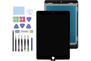 GBOLE 9.7" LCD Screen Replacement for iPad Air 2 (2nd Gen) A1566 A1567 Display LCD Assembly + Glass Touch Digitizer + Repair Kit (Black)