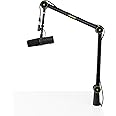 Shure by Gator Deluxe Articulating Desktop Podcasting Mic Boom Arm with Cable Management Channel; (SH-BROADCAST1)