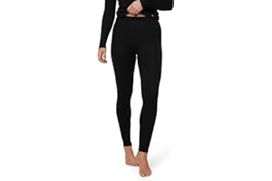 DANISH ENDURANCE Merino Wool Thermal Leggings Women, for the Extreme Cold, Warm Winter Ladies Thermal Leggings Large Black 1-