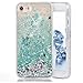 iPhone 7 / iPhone 8 Case with Floating Liquid - SUPVIN Liquid Phone Case for Girls, Fashion Flowing Liquid Floating Luxury Bling Glitter Sparkle Diamond Hard Clear Case for Apple iPhone 7 / iPhone 8