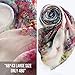 STORY OF SHANGHAI Womens 100% Mulberry Silk Head Scarf For Hair Ladies Silk Floral Head Scarfs