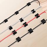Hoiny Adhesive Cable Clips 60pcs 4 Sizes Black Wire Cord Holder Self‑Adhesive view 7