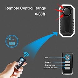 Wsdcam 113dB Bike Alarm Wireless Vibration Motion