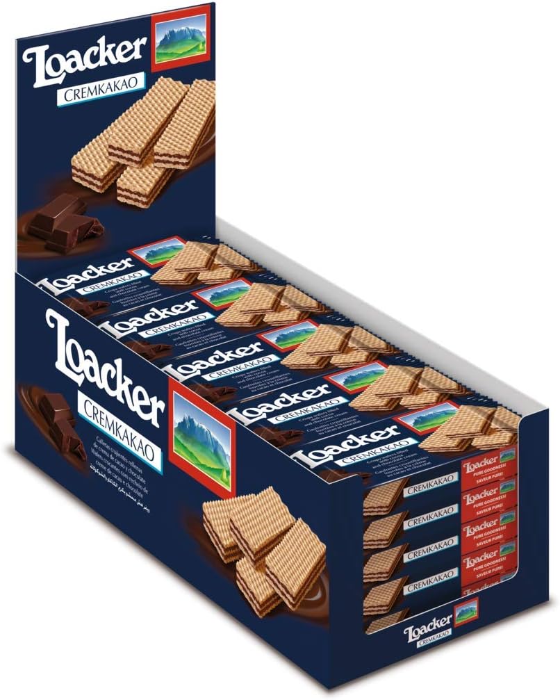 Loacker Cremkakao Wafer 45 g (Confezione da 25) Amazon.it Alimentari