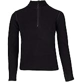 Hot Chillys Youth La Montaña Zip-T Base Layer Top UPF 40 Mountain Weight Soft Active Fit Thermal Underwear Long Sleeve Shirt