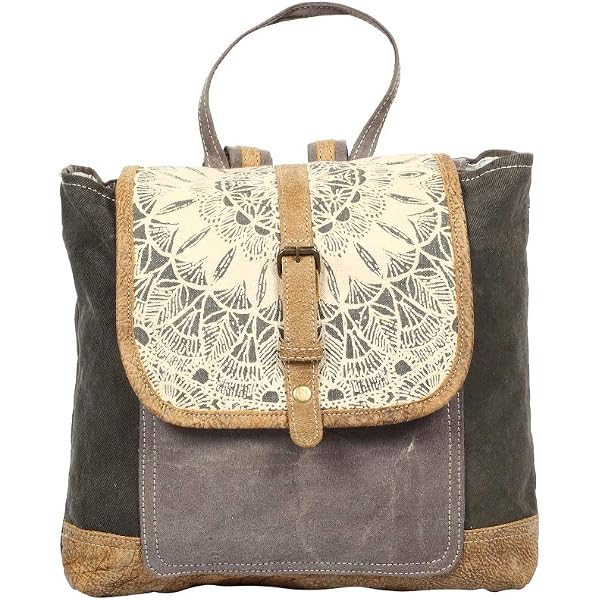 Amazon.com | Myra Bag Floral Cowhide & Upcycled Canvas  display picture 3